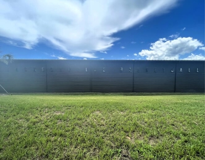 JU Basketball Facility exterior dimensional letters Photo